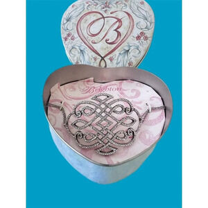 BRIGHTON TAMAL FANCY PLAQUE Crystal Silver Sparkle BRACELET NWtag